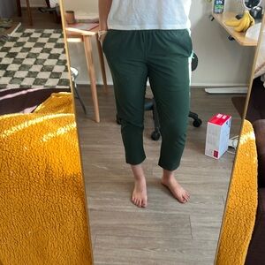 Outdoor Voices rektrek mid-rise pants in forest green